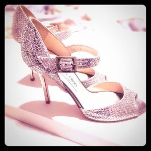 Jimmy Choo shoes. Wore on my wedding day.